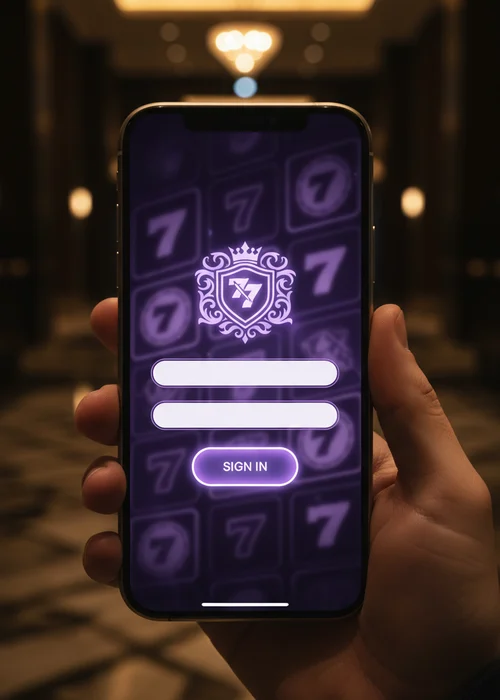 Screenshot of the WWW Casino login page interface, showing secure email and password fields for account access.